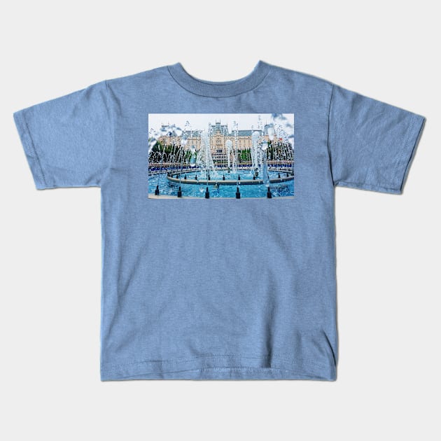 fountain Kids T-Shirt by psychoshadow